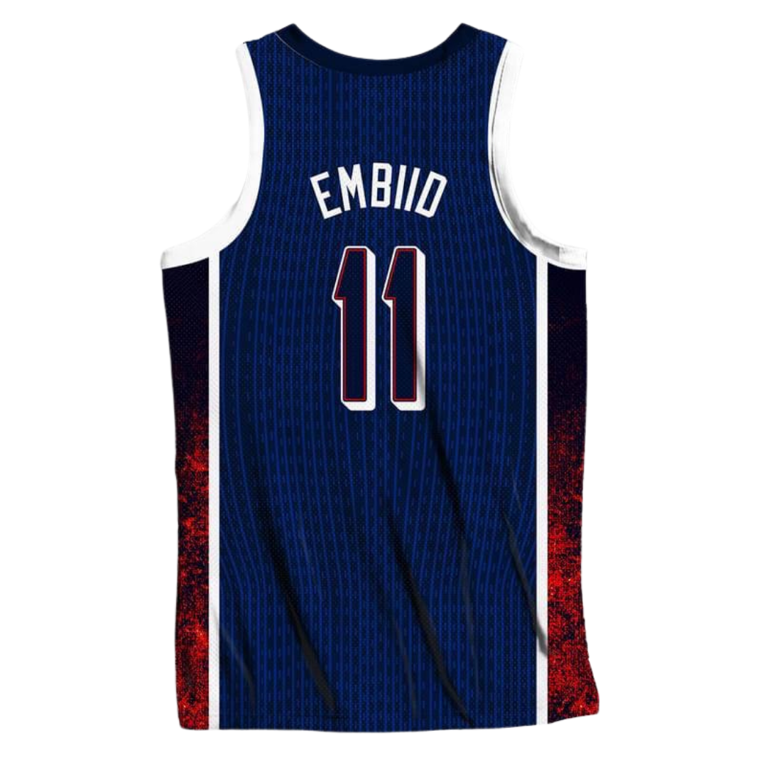 Joel Embiid 2024 Team USA Jersey
